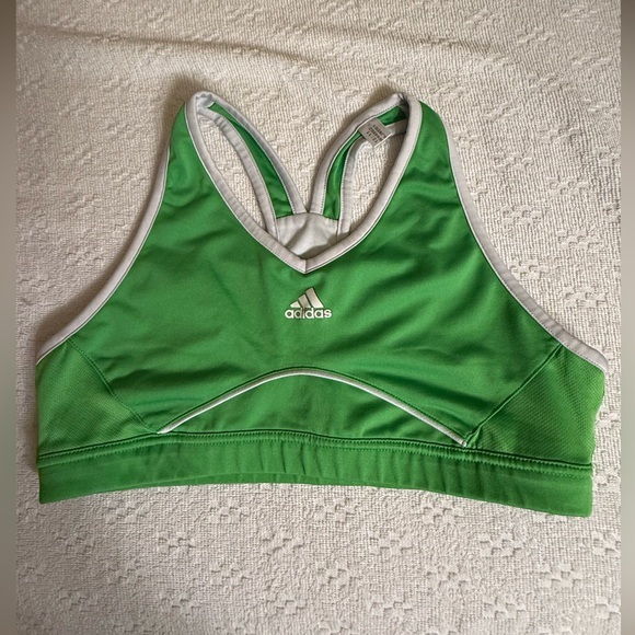 Adidas Vibrant Green Sports Bra